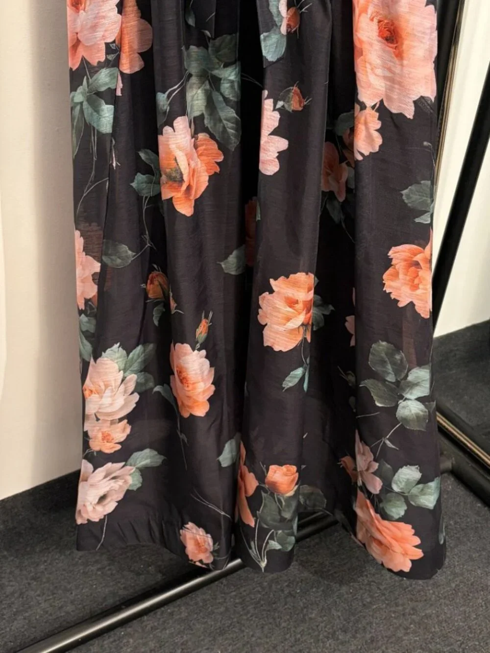 Zimmermann Dark Floral Print Corset Style Spaghetti Strap Dress - Picture 3 of 7